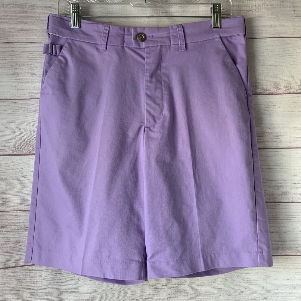 Royal & Awesome Mens Lavender Purple Golf Shorts Standard Fit Stretch Size 30